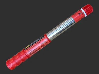HF0270-RED Flara metalowa rozsuwana czerwona