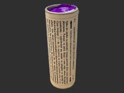 MA0515-PUR Granat dymny fioletowy/purpurowy dwustronny na zawleczkę