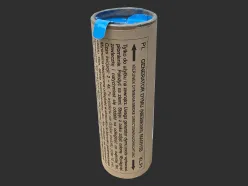 MA0515-BLU Granat dymny niebieski dwustronny na zawleczkę