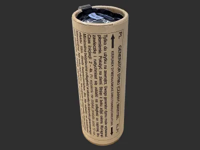 MA0515-BLA Granat dymny czarny dwustronny na zawleczkę