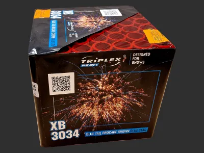 XB3034 Blue Tail Brocade Crown