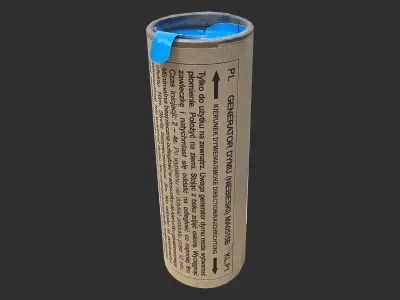 MA0515-BLU Granat dymny niebieski dwustronny na zawleczkę