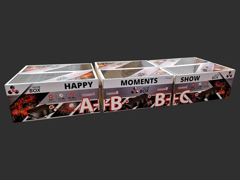 TXB898ABC ZESTAW HAPPY MOMENTS SHOW A+B+C 521 strzałów - Tanie