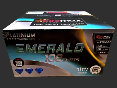 Wyrzutnia PXC223 EMERALD 108 strzałów 45 s mix efektów