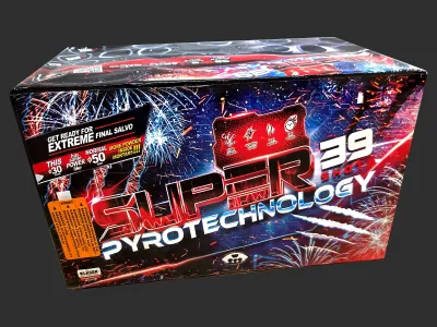 Wyrzutnia C39MPT SUPER Pyrotechnology – 39 strzałów mix kaliber