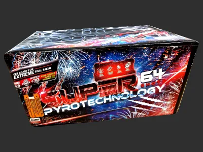 Wyrzutnia C6425XPT SUPER Pyrotechnology 64st 25mm